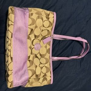 Large authentic coach diaper bag